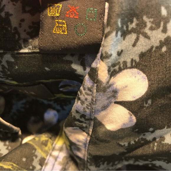 VanHeusen Mens Hawaiian Style short sleeve shirt Large loose fit - Picture 7 of 10